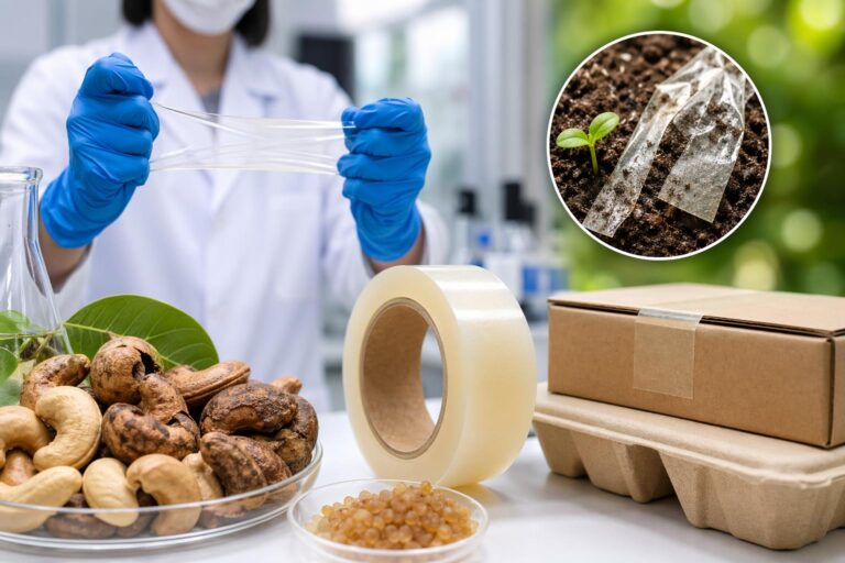 생분해 접착제 기사 대표 이미지 - 인하대, 캐슈너트 부산물로 ‘상용 테이프급’ 생분해 압력민감접착제 개발