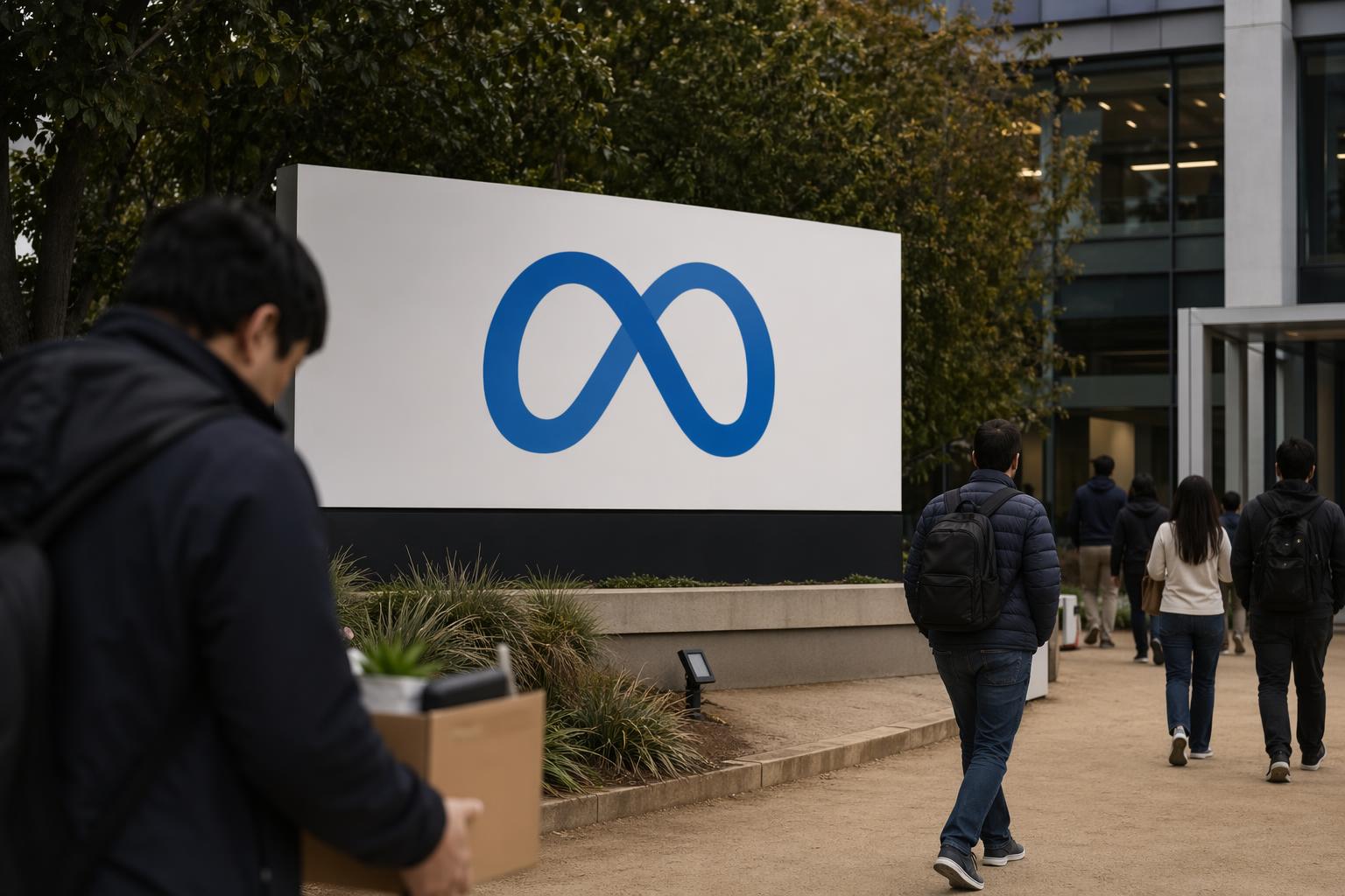 메타 감원 기사 영향과 배경을 설명하는 이미지 - 메타만의 일은 아니다. 이번 감원은 올해 들어 여러 빅테크가 공통적으로 보이는 패턴—AI 인프라와 도구에 대규모 투자를 하면서도 인력 규모를 줄...