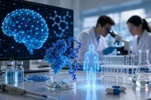 AI 신약, 비만치료제, 제약 연구 기사 대표 이미지 - 빅테크-빅파마, “챗GPT로 위고비 후계자” 경쟁…AI 신약 동맹이 여는 비만약 다음 판