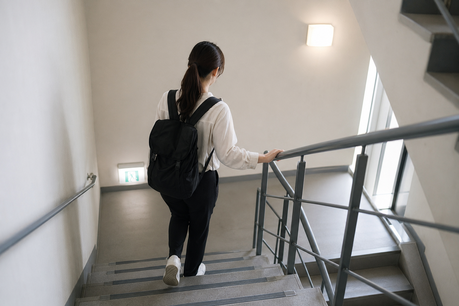 지진 대비, 계단 대피, 일본 여행 기사 핵심 맥락을 보여주는 이미지 - 지진 대응의 핵심은 ‘움직일 때의 위험’을 줄이는 데 있다. 뉴스핌이 소개한 지침은 지진이 발생하면 엘리베이터를 타지 말고 계단을 이용 해 이동...