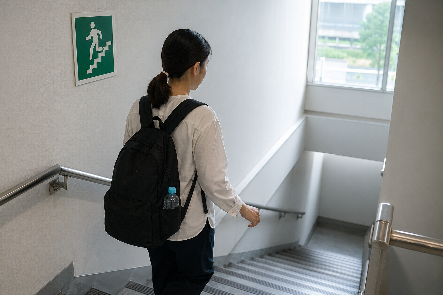 지진 대비, 계단 대피, 일본 여행 기사 영향과 배경을 설명하는 이미지 - 많은 여행자는 지진이 발생하는 동안에도 역이나 열차, 버스 정류장 등 ‘이동·대기 공간’에 있을 수 있다. 이런 상황에서는 지진 직후 무리하게...