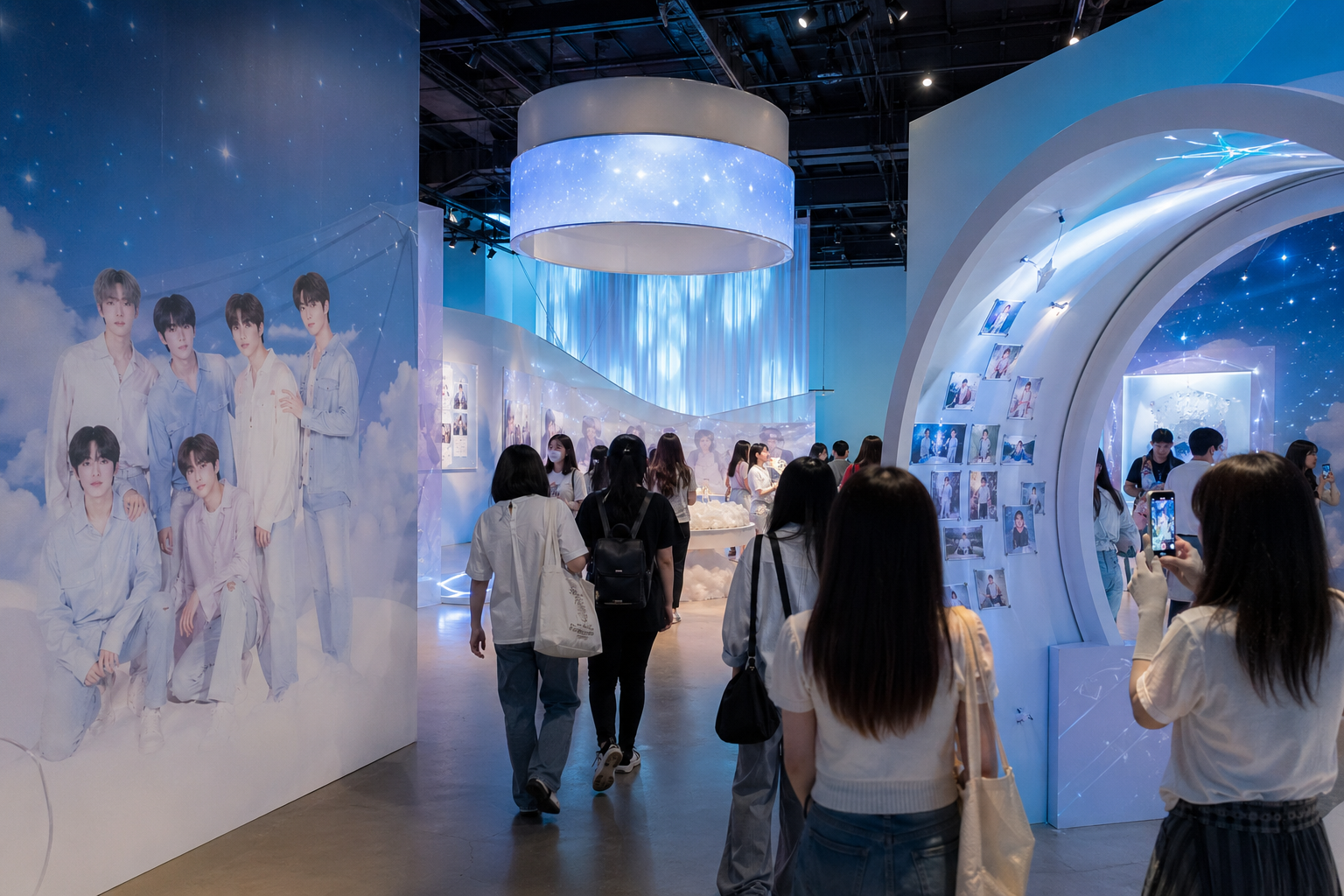 팬 전시회, K팝, 콘셉트 스페이스 기사 영향과 배경을 설명하는 이미지 - 현재 공개된 정보에 따르면 이번 전시는 ‘LOVE WISH’라는 이름 아래 ‘be inspired’ 메시지를 중심에 둔 콘셉트형 공간으로 준비되...