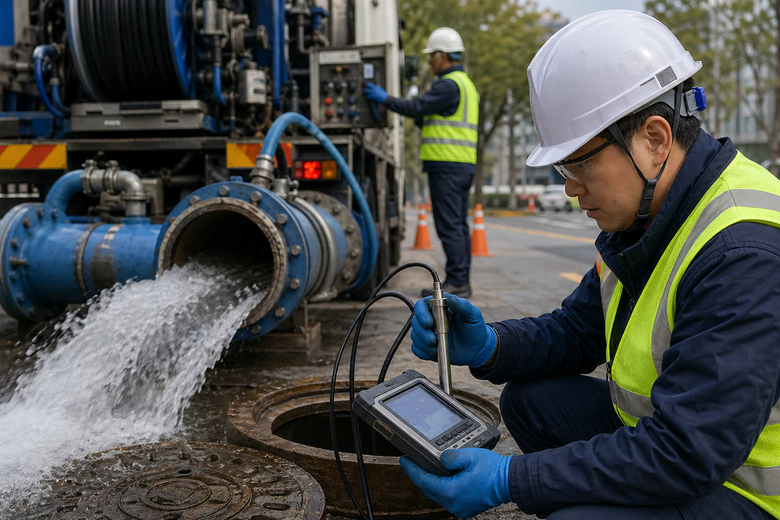 [상수도관, 수질검사, 서울시] 기사 핵심 맥락을 보여주는 이미지 - 이번 계획은 현행 법정 기준보다 훨씬 많은 물량이다. 현행 규정은 관 매설 이후 10년 이내 1회 이상 세척 을 요구해, 연간 약 208㎞ 수준...