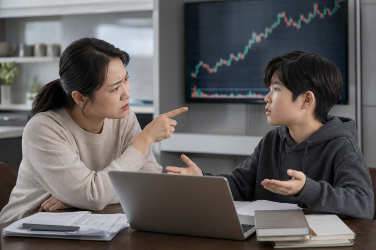 용돈 전쟁, 주식 교육, 가족 갈등 기사 대표 이미지 - 초등생 월 지출 29만 원 ‘용돈 전쟁’…정지선 “과소비” vs 아들 “주식 수익” 맞불