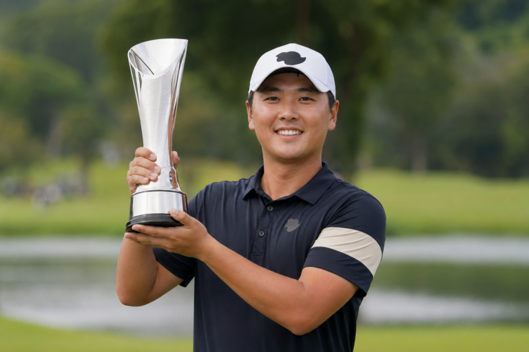 함정우 우승 기사 대표 이미지 - ‘와이어 투 와이어’ 함정우, 아시안투어 싱가포르 오픈 우승…디오픈 출전권까지