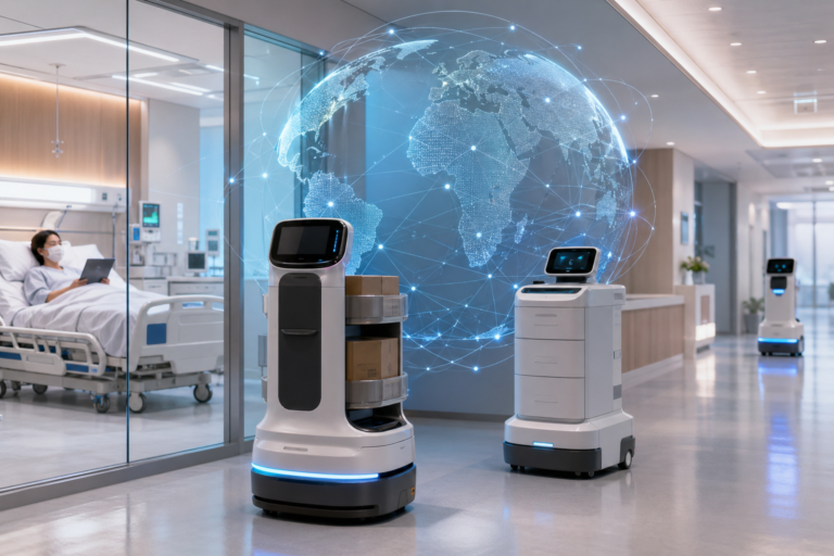 스마트 병원, 의료 로봇, 국제표준 기사 대표 이미지 - 한국 주도 ‘스마트 병원’ 국제표준 논의 본격화…자율주행 로봇 물류 성능평가 등 5건 검토