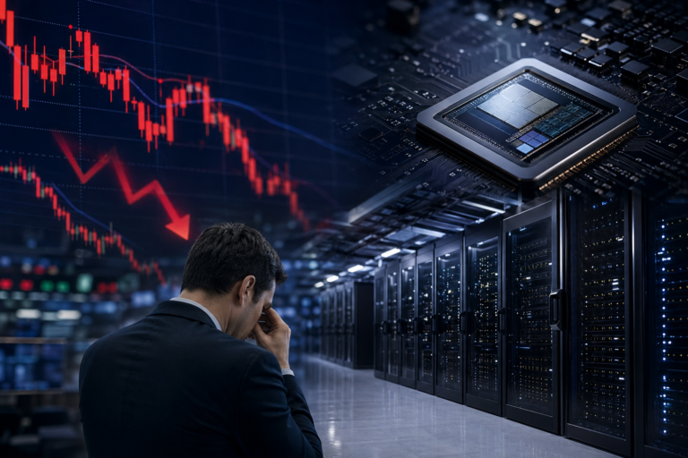 [AI 칩, 주식시장, 데이터센터] 기사 대표 이미지 - 오픈AI 성장성 ‘물음표’에 뉴욕 기술주 급랭…나스닥 0.9%↓, 연준 관망도 변수