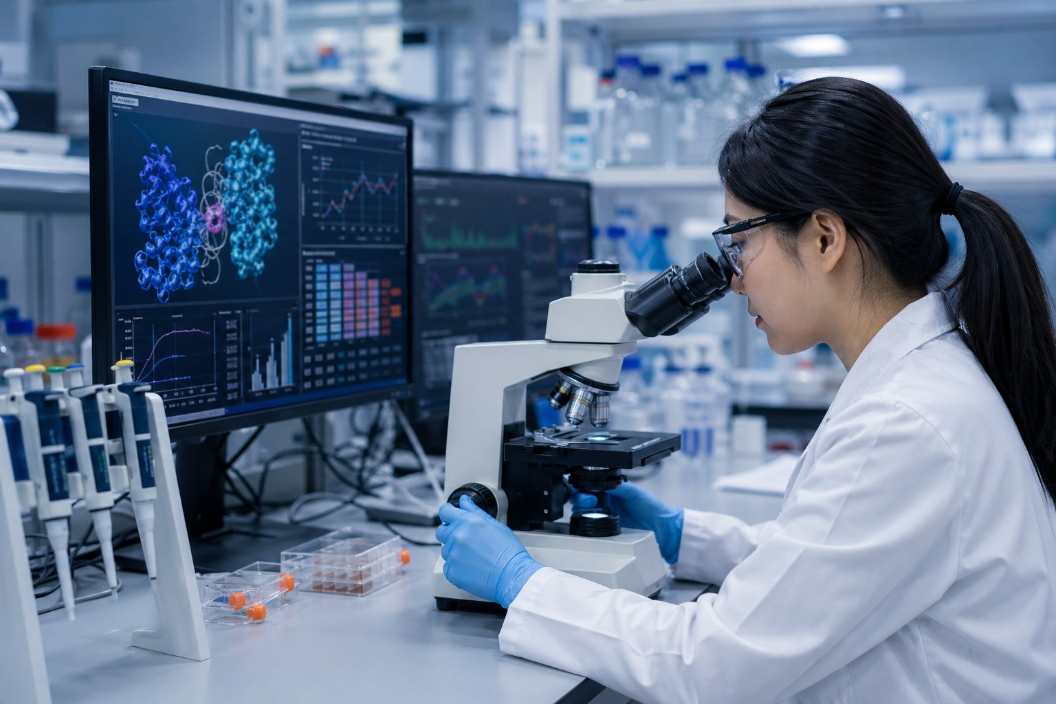 차세대 항암 기사 핵심 맥락을 보여주는 이미지 - 구체적으로 한미약품은 EZH1·EZH2 이중저해제(HM97662), 선택적 HER2 저해제(HM100714), SOS1-KRAS 상호작용 저해제...