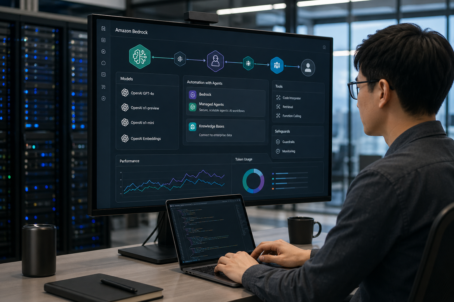 AWS OpenAI 베드록 기사 영향과 배경을 설명하는 이미지 - AWS는 이번 업데이트를 단발성 발표가 아니라 “AWS와 오픈AI 간 더 깊은 협력의 시작” 이라고 표현했습니다. AWS의 관점에서 베드록은 ‘...