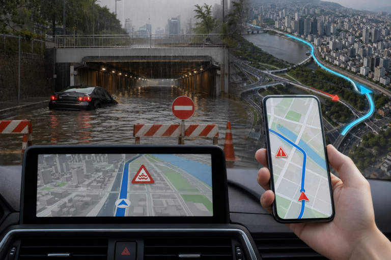 [침수, 지하차도, 내비게이션] 기사 대표 이미지 - 서울시, 침수 지하차도 ‘내비게이션 실시간 우회’ 도입…전국 최초 시범 운영