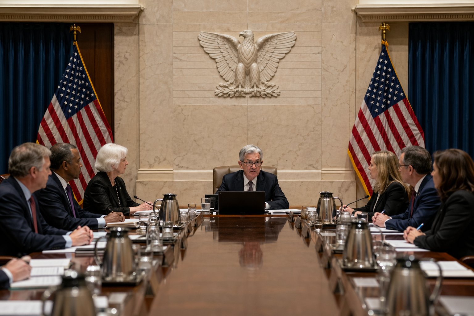 연준 회의 기사 핵심 맥락을 보여주는 이미지 - 이번 결정은 연방공개시장위원회(FOMC) 정례회의 2일차에서 내려졌다. 연준은 성명에서 “인플레이션은 높은 수준이며, 이는 부분적으로 최근 글로...