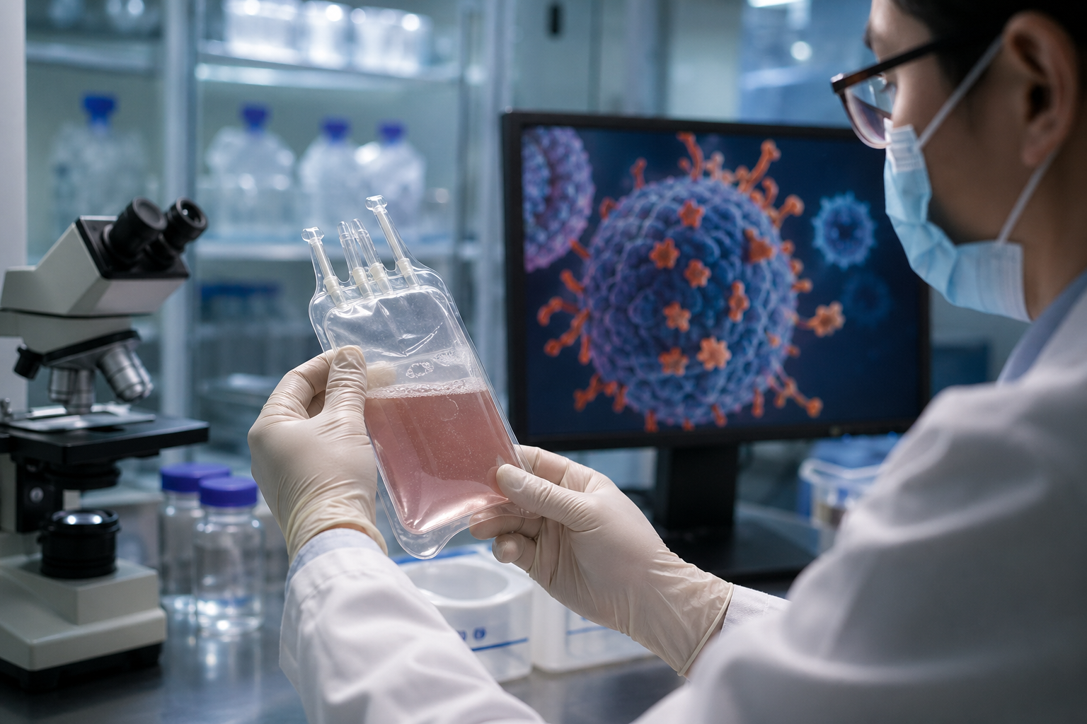 CAR-T 치료제 기사 핵심 맥락을 보여주는 이미지 - CAR-T 치료제는 환자 자신의 면역세포(T세포)를 유전적으로 조작해 암세포를 더 정확히 표적하도록 만든 맞춤형 치료다. 이번에 허가된 림카토주...