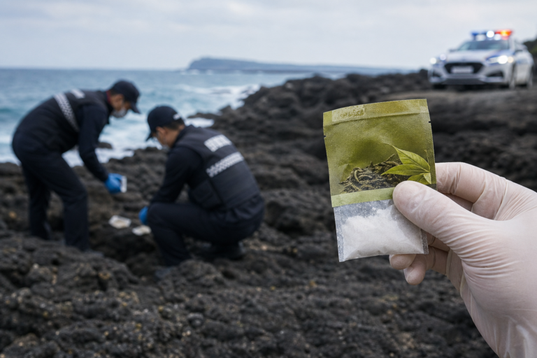 [제주 해안, 마약 단속, 케타민 포장] 기사 대표 이미지 - 제주 해안에서 ‘차(茶) 봉지 위장’ 케타민 21번째 발견…당국 “접촉 금지·즉시 신고”